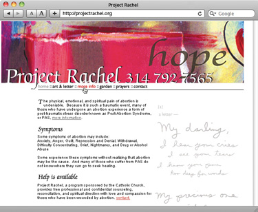 Project Rachel website