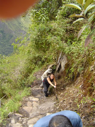 Huayna Picchu trail.